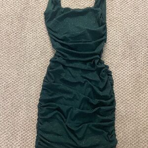 Windsor Sparkling Dark Green Mini Dress